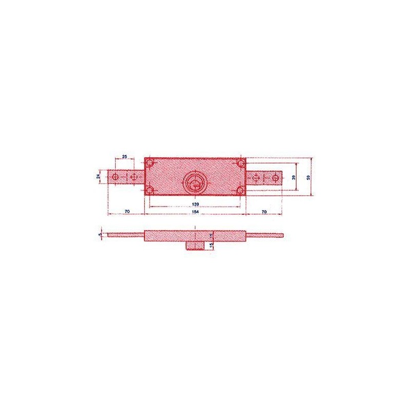 CERRADURA PUERTA METALICA 8511 LINCE