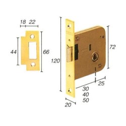 CERRADURA EMBUTIR 2005/50...