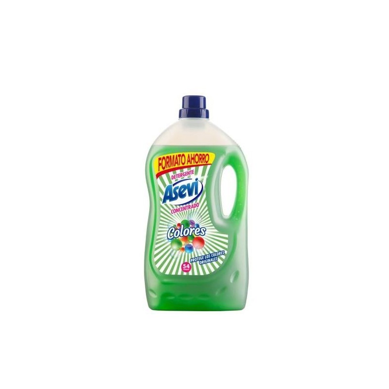 DETERGENTE ASEVI COLORES 52 LAVADOS 3120ML 23673