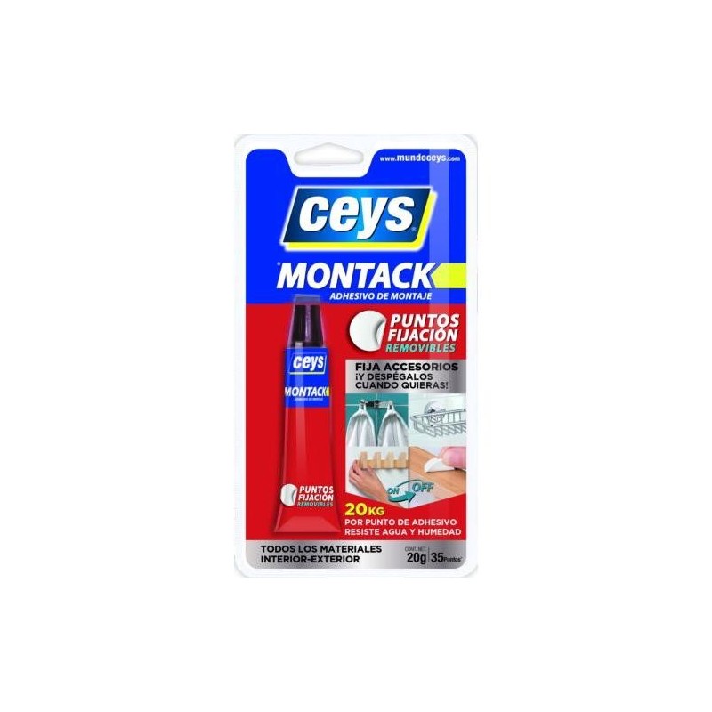 MONTACK PUNTOS FIJACION TUBO 20GRS. 507400