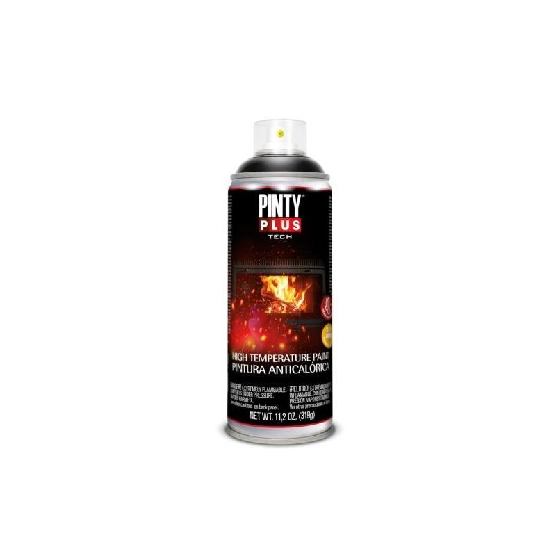 PINTURA SPRAY ANTICALORICA PINTYPLUS TECH NEGRO