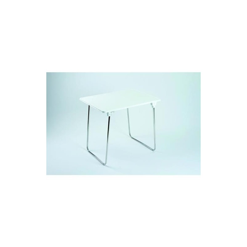 MESA ALUMINIO PLEGABLE BLANCA 80X60 117AL