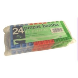 PINZAS ROPA PLASTICO BOMBA...