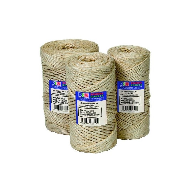 HILO SISAL 3/4 A 2 CABOS 750 GR.