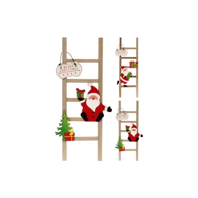 ESCALERA MADERA PAPA NOEL PEQUEÑA DH8053470