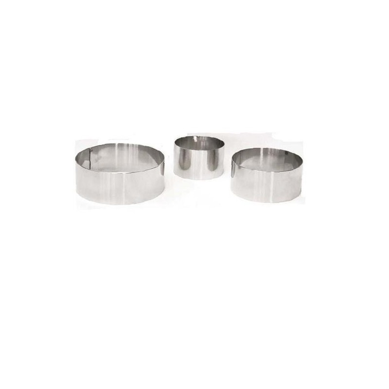 MOLDE INOXIDABLE REDONDO 6X4 CM. 2130