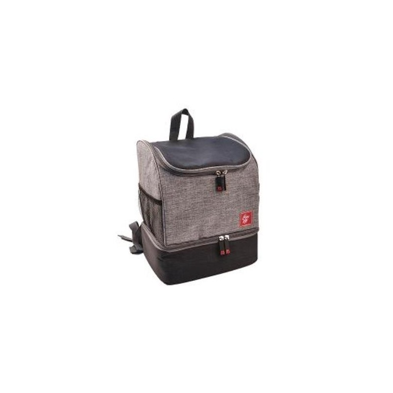 BOLSA NEVERA MOCHILA 15 L. 2 EN 1 GRIS JASPEADA