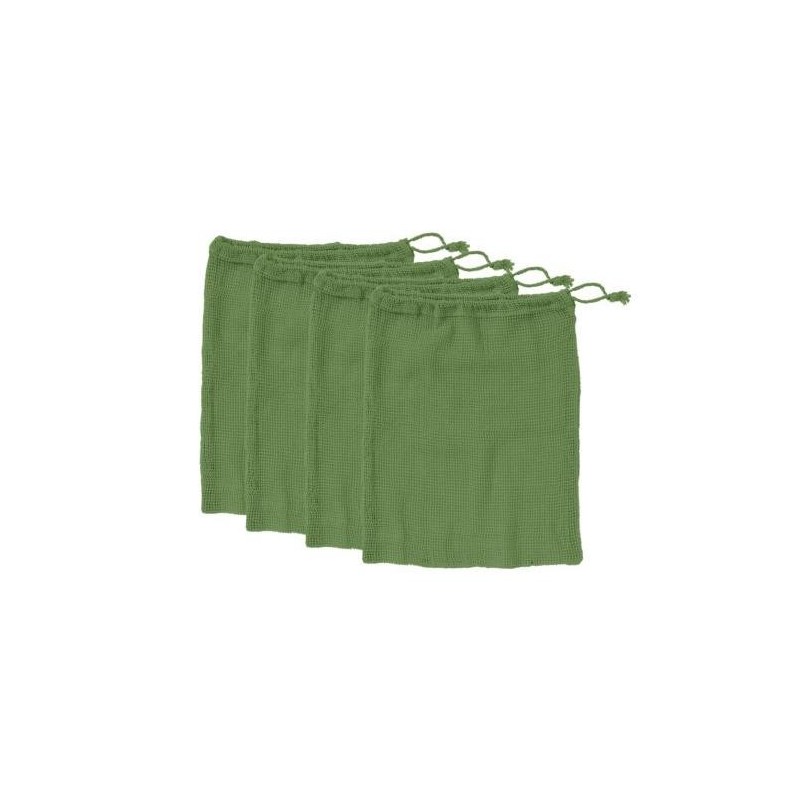 SET 4 BOLSAS REJILLA 30X40 VERDES PARA VERDURAS