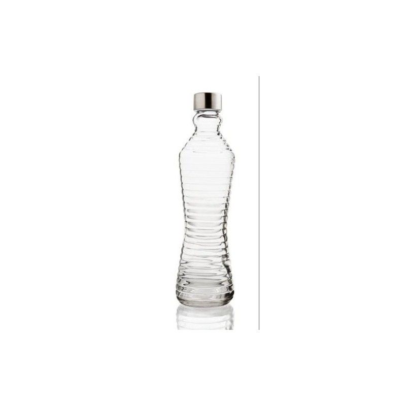 BOTELLA 1L. C/TAPON LINE TRANSPARENTE QD 7522006