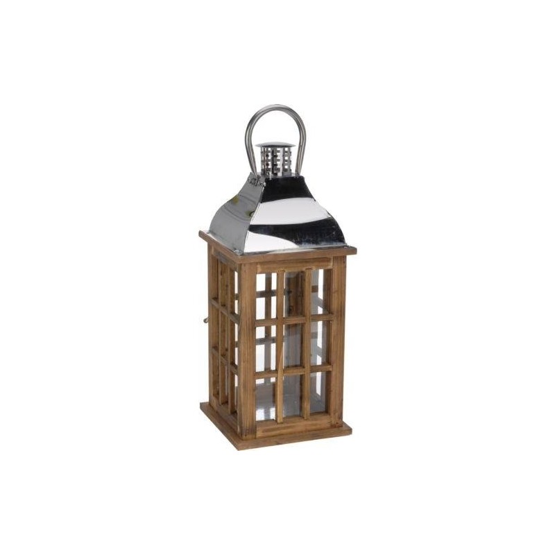 FAROL MADERA METAL MARRON 20X47CM AAE260780