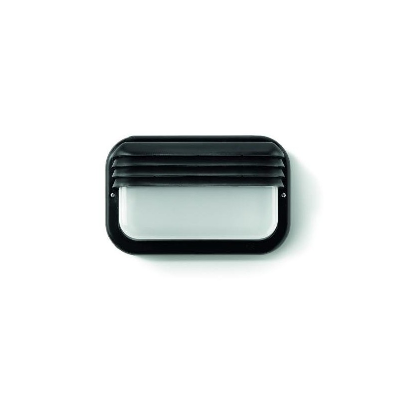 APLIQUE ECOLED HORIZONTAL E27 18 W. NEGRO 4413G