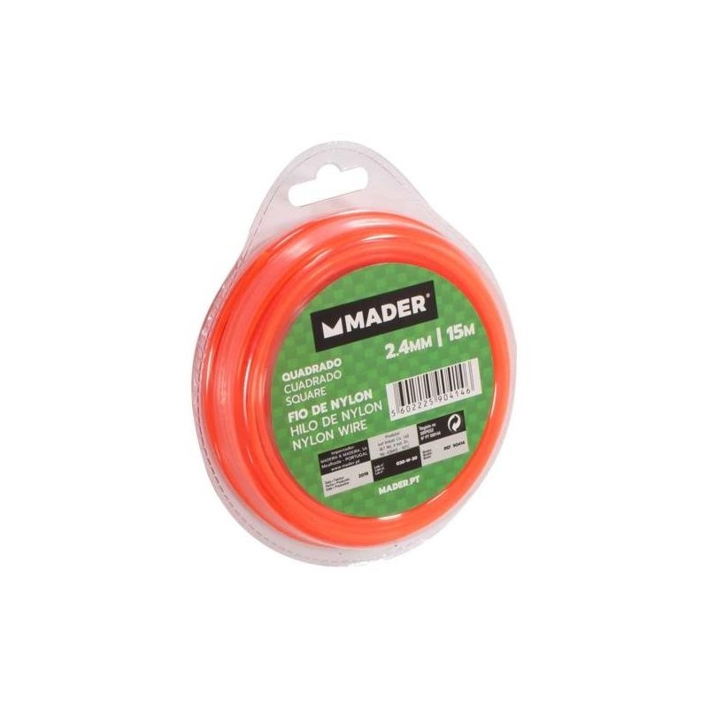 HILO NYLON CUADRADO 2.4MM 15M 90414