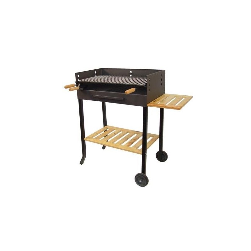 BARBACOA PARRILLA INOX CON RUEDAS   71450