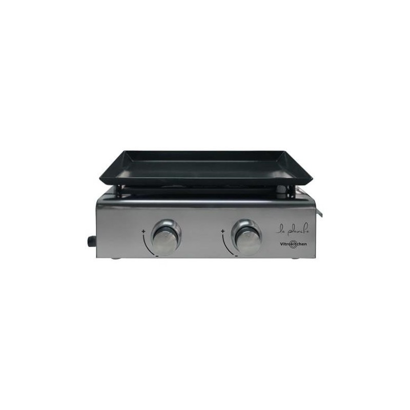 PLANCHA GAS ACERO INOXIDABLE 2 FUEGOS PG210IB