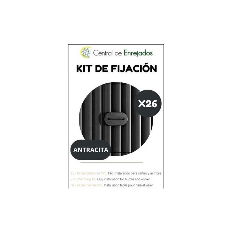 KIT FIJACION ANTRACITA 26UNI