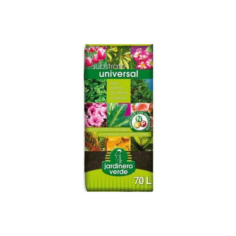 SUBSTRATO UNIVERSAL JARDINERO VERDE 70L.