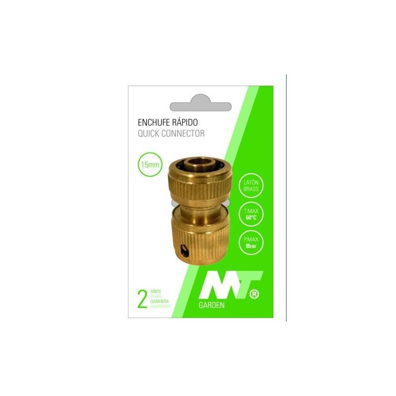 CONECTOR RAPIDO LATON PARA MANGUERA 19MM