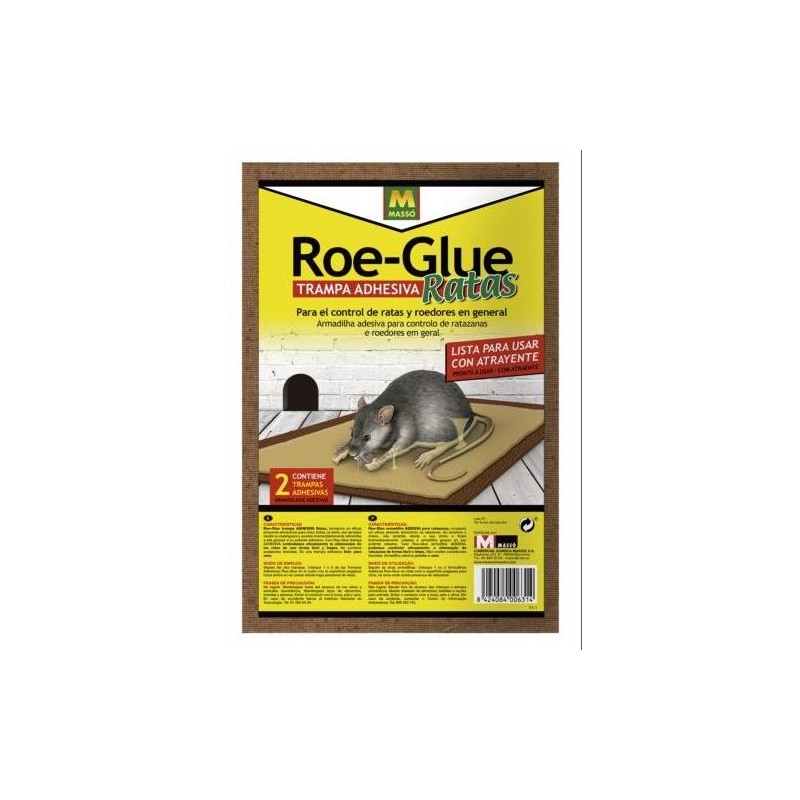 TRAMPA ADHESIVA RATAS ROE GLUE (2) 231556