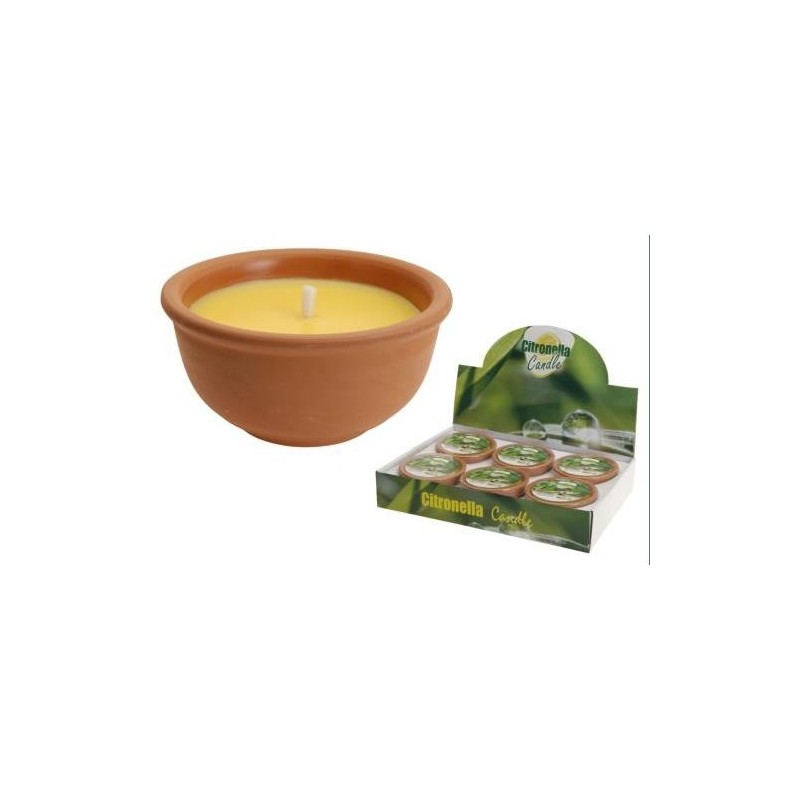 VELA TARRO TERRACOTA CITRONELA 13CM CC5000050