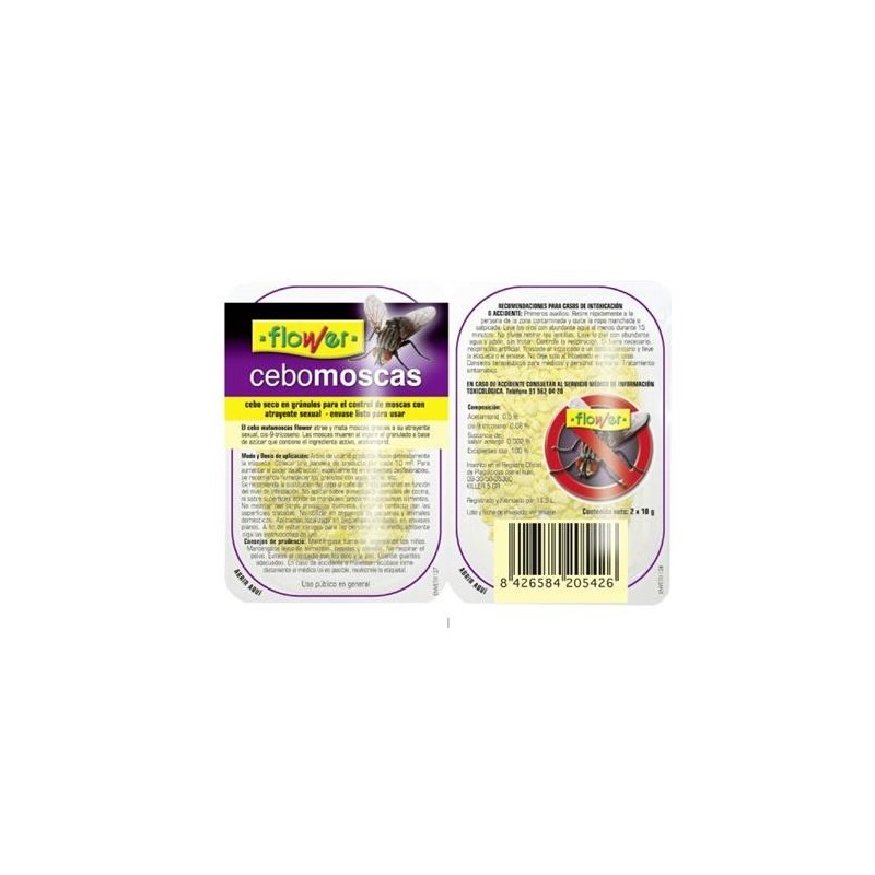 CEBO FIN MOSCAS BANDEJA 2X10 GR. 20542