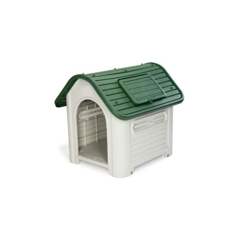 CASETA PARA PERROS RESINA DAKOTA GREEN KZT1007