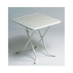 MESA TIJERA 70X70 BLANCA R22B