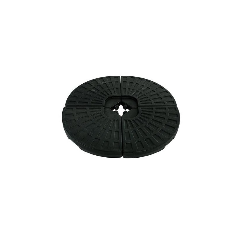 PIE PARASOL PLAST. RELLENABLE 52L. NEGRO PIEDPA030