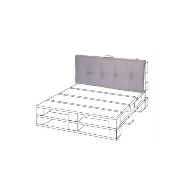 COJIN LIVING PALETT 120X47X7 GRIS 990156