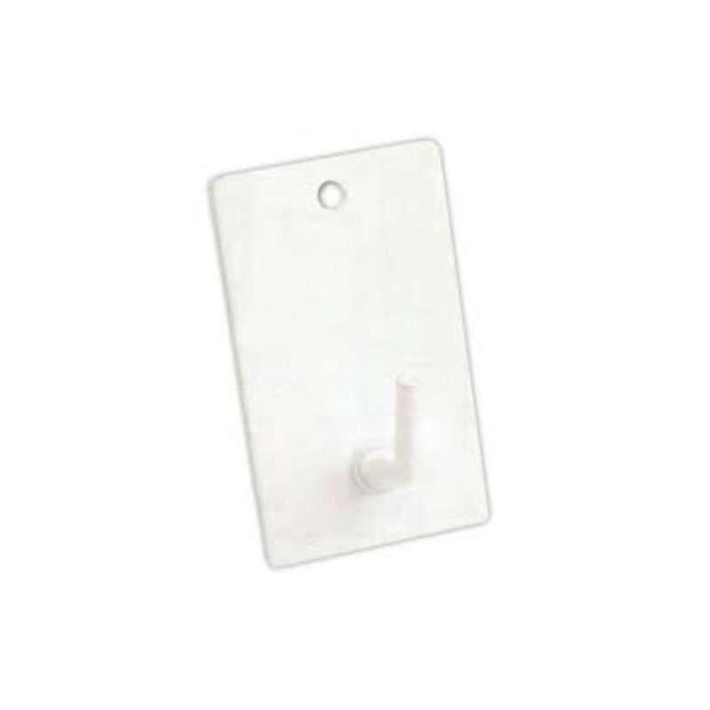 PERCHA MEDIANA ADHESIVA LACADO BLANCO (BL-3UND)