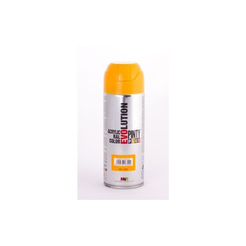 PINTURA SPRAY PINTY PLUS AMA. BRILL.RAL 1028 520ML