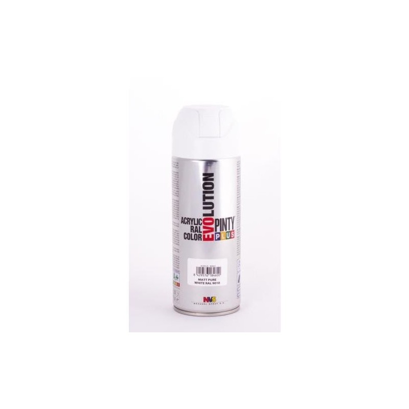 PINTURA SPRAY PINTY PLUS BLANCO MATE 520ML