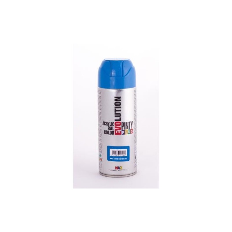 PINTURA SPRAY PINTY PLUS AZUL BRILL.RAL 5015 520ML