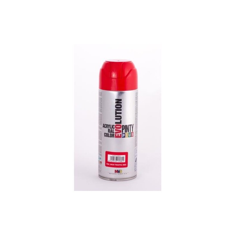 PINTURA SPRAY PINTY PLUS ROJO BRILL. RAL3020 520ML