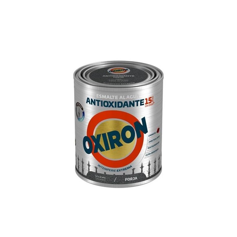 OXIRON AL AGUA FORJA GRIS ACERO LISO 750ML