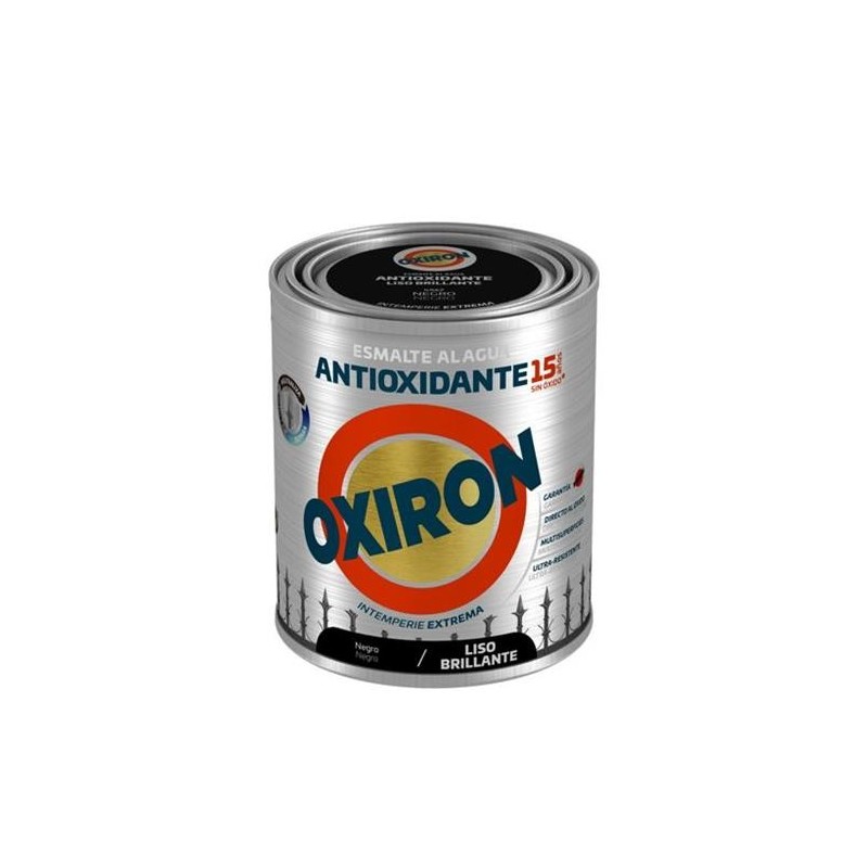 OXIRON AL AGUA BRILLO LISO NEGRO 750ML.