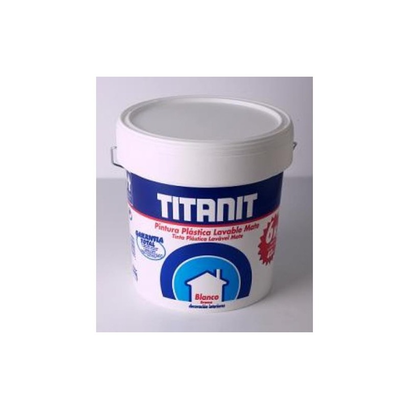 PINTURA PAREDES TITANIT INTERIOR BLANCO MATE 15L