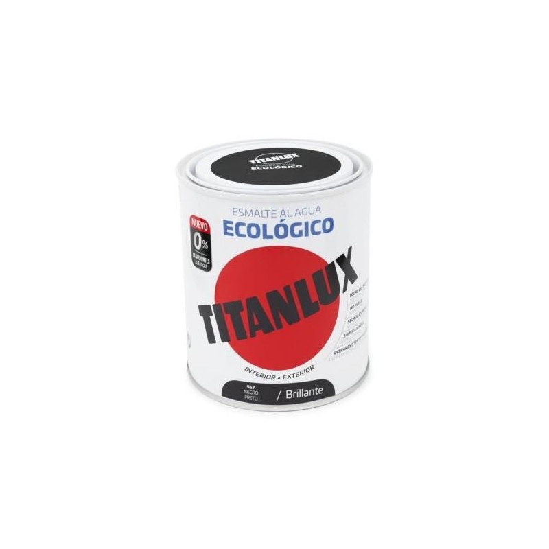 TITANLUX ESMALTE ECO BRILLO NEGRO  750ML 00T056734