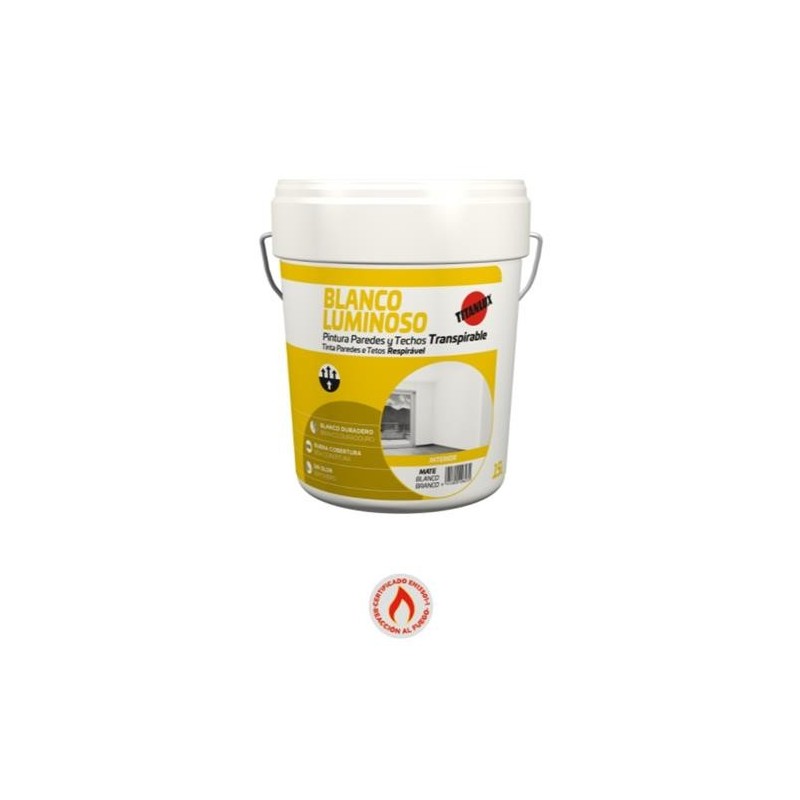 PINTURA BLANCO LUMINOSO TITAN 15 LITROS