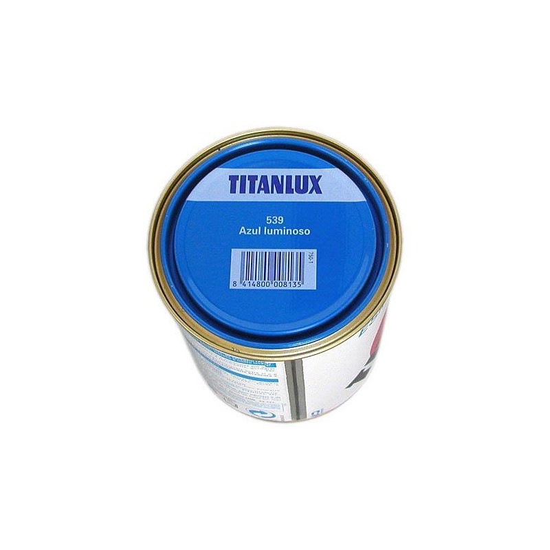 ESMALTE TITANLUX 750 ML. 539 001 AZUL LUMINOSO