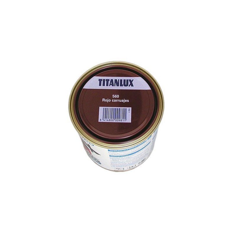 ESMALTE TITANLUX 750 ML. 560 001 ROJO CARRUAJES