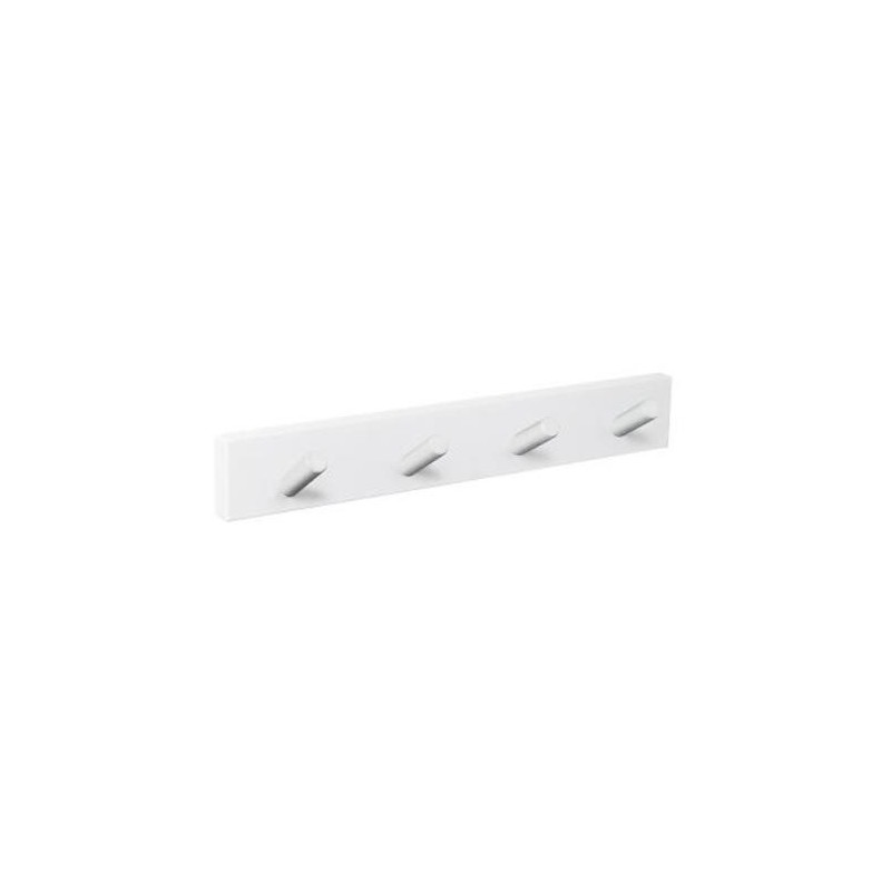 PERCHA PARED BCA. 4 POMOS INCLINADOS BCO.9400BLBL4