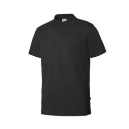 POLO STRETCH MC HOMBRE NEGRO S