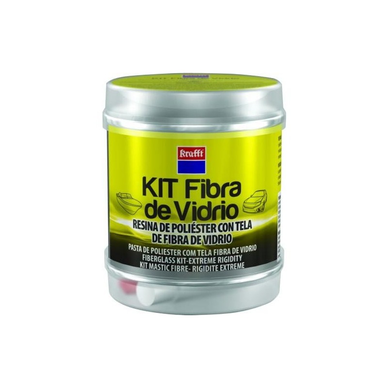 KIT MASILLA TELA FIBRA + ENDURECEDOR 250 GR. 14492