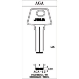 LLAVIN LATON SEGURIDAD AGA-12