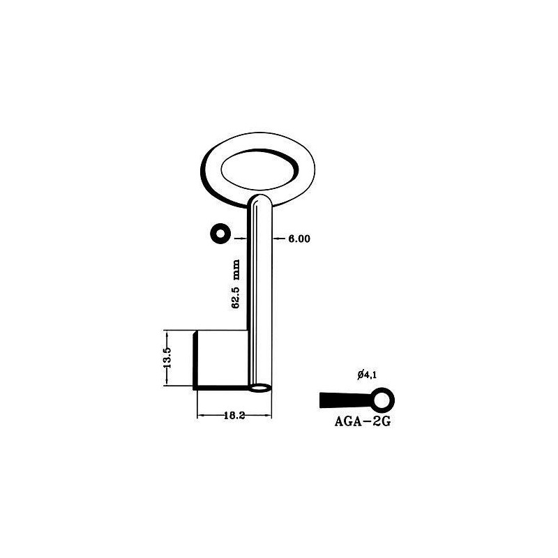 LLAVIN GORJA DE SEGURIDAD AGA-2G