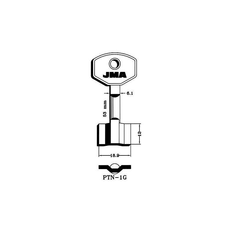 LLAVIN GORJA DE SEGURIDAD PTN-1G