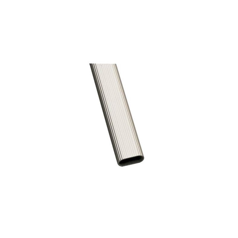 TUBO ARMARIO 1 30X15X1,4MM.2M.ALUMINIO PLATA 18443