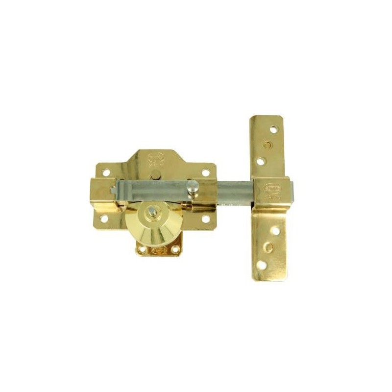 CERROJO SEGURIDAD 1PLUS 90X154 ORO 22019