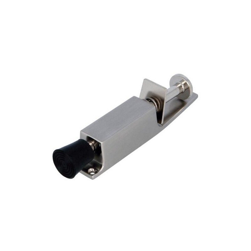 RETENEDOR PUERTAS PIE 10 28MM CROMO MATE 6467