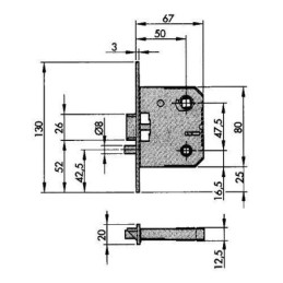 PICAPORTE CON CONDENA 510 HL